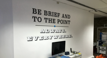 Printed window vinyl example